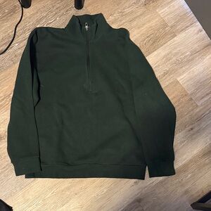 lululemon athletica Dark Green Zip-Up Sweater